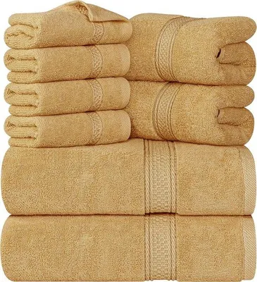 Productafbeelding van Famanu handdoekenset, 8-delig - 2 badhanddoeken, 2 handdoeken, 4 washandjes