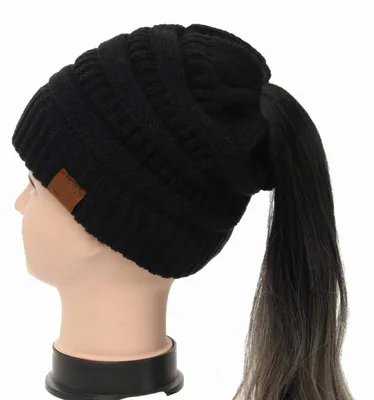 Produktbild von Gestrickte Strickmütze mit wärmendem Innenfutter für den Winter