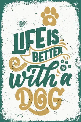 Produktbild von vianmo Holzschild 18x12 cm Life is better with a Dog
