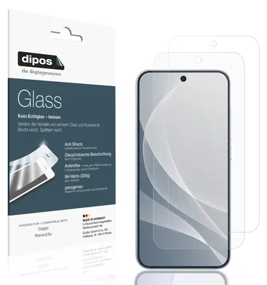 Image de 2x Protection ecrán pour Oppo Reno15c mat Verre souple Film Protecteur 9H dipos