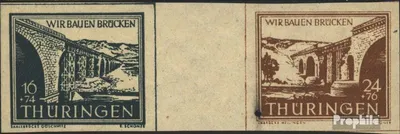 Produktbild von Briefmarken Sowjetische Zone (All.Bes.) 1946 Mi WZd2c y  postfrisch Wiederaufbau