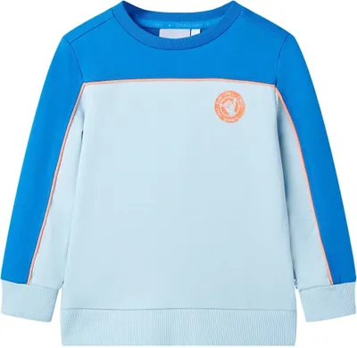 Produktbild von Kinder-Sweatshirt Knallblau und Hellblau 116