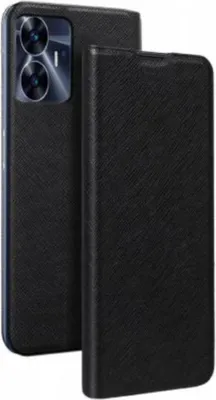 Produktbild von BigBen Connected, Folio-Tasche für Realme C55 mit Kartenhalter und Videounterstützung, Schwarz