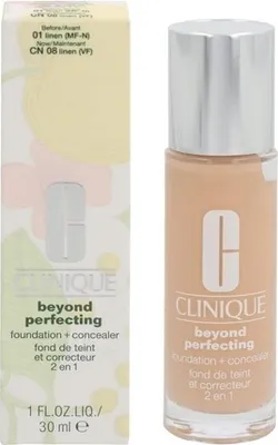 Zdjęcie produktu dla Clinique Beyond Perfecting Podkład i korektor w jednym 01 Linen, 30ml