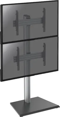 Image de Support sur pied pour 2 écrans TV 40''-65'' - Hauteur 175cm - A poser
