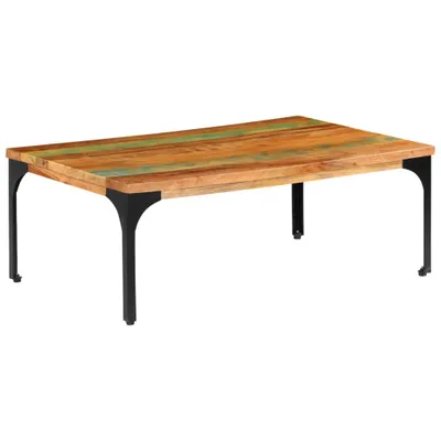 Zdjęcie produktu dla Stolik kawowy, 100x60x35 cm, z drewna z odzysku