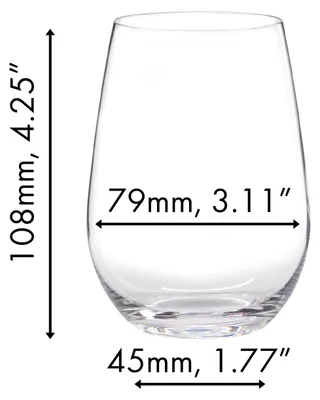 Immagine prodotto di Riedel The O: bicchiere da vino per Riesling/Sauvignon Blanc – confezione vantaggiosa da 6 pezzi, composta da 3 set da 2 bicchieri