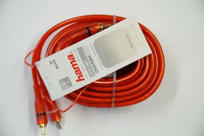 Produktbild von Hama Cinchkabel 5 Meter mit Remoteleitung rot
