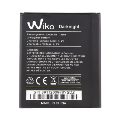 Produktbild von Wiko 2000mAh Li-Ion, Akku, Türkis, Lithium-Ion (Li-Ion), 2000 mAh, Wiko Barry / Bloom / Rainbow, 1 Stück(e)