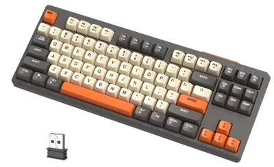 Zdjęcie produktu dla Attack Shark M87 Bezprzewodowa Klawiatura Gamingowa Retro Tkl Rgb Qwerty