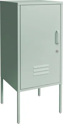 Produktbild von Nachtschrank 'Hausjärvi' mit abschließbarer Tür 82 x 35 x 35 cm Stahl Mintgrün