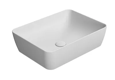 Immagine prodotto di Sapho GSI Sand - Lavabo 500x380 mm, senza foro per miscelatore, senza sfioratore, bianco opaco 903709