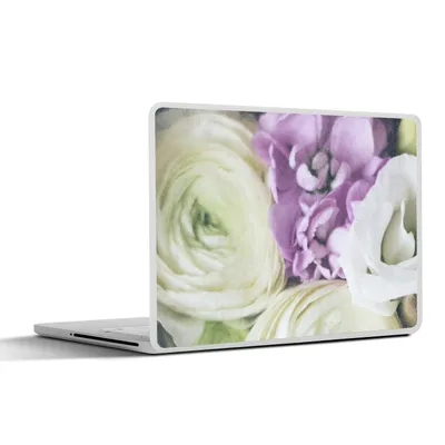 Produktbild von MuchoWow® Laptop Aufkleber Sticker Cover Blumen - Rosen - Natur 31x22.5 cm - Laptop-Deko