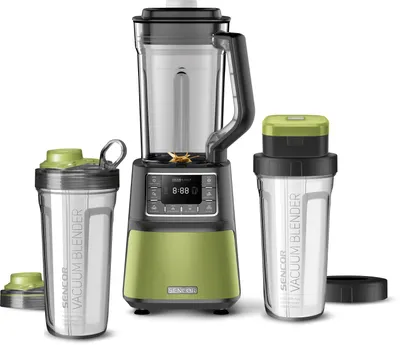 Obrázok produktu pre SENCOR SBU 7870GG Automatický vákuový supermixér, 8 titánových nožov, 7 programov, 1,5 l tritanová (PCTG) mixovacia nádoba, 2x 0,7 l nádoba, 28 000 ot/min, výkon 1 500 W