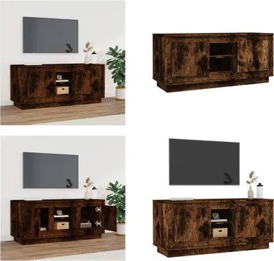 Produktbild von vidaXL TV Schrank Räuchereiche 102x35x45 cm Holzwerkstoff - TV-Schrank - TV-Schränke - TV-Möbel - TV-Ständer