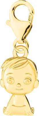 Image de Pendentif en or garçon en argent 925 & or 585