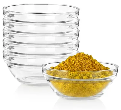 Obrázek produktu pro Vilde | Misky na dipy sada 6 ks 135 ml - Ø9 cm - Mini skleněné misky na dip - Vhodné do myčky