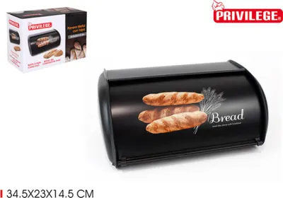 Obrázek produktu pro Koš na chléb Privilege metal black