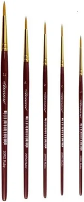 Produktbild von Leonard Synthetikpinsel mit runder Spitze, Serie 20 RO. 0/2. 0 2. 6. 12