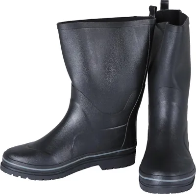 Produktbild von Herren-Gummistiefel Gartenstiefel schwarz Regenstiefel robust & bequem hoher Schaft