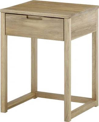Produktbild von Nachtkonsole "JALAPA" aus Holz in Braun. Abmessungen (BxHxT) 45x60x40 cm