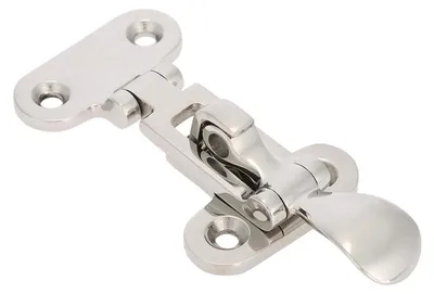 Image de Fermetures de loquet (2 pièces) - Acier inoxydable 316 - Durable - Verrouillable - Adaptées aux armoires/tiroirs - Faciles à installer - Mécanisme de verrouillage