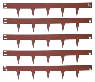 Imagen del producto de Bordes de césped de acero corten: un borde flexible para jardines