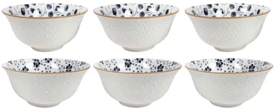 Obrázek produktu pro Cookinglife Polévkové misky / misky Fleuris, průměr 16 cm – 6 kusů