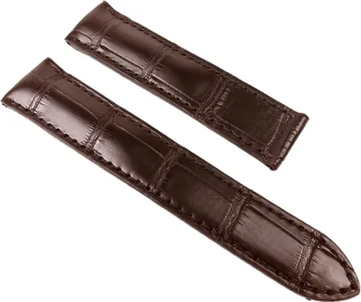 Produktbild von Maurice Lacroix Louisiana Uhrenarmband braun Kroko-Leder für Pontos, Stegbreite:24mm