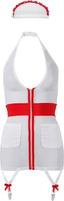 Zdjęcie produktu dla Cottelli Costumes Stroj Pielęgniarki XL z Zamkiem i Opaską Biało-Czerwony