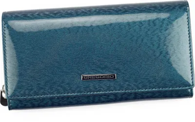 Productafbeelding van Elegante, grote damesportemonnee van leer, merk Gregorio