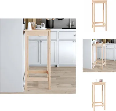 Obrázek produktu pro vidaXL Barový stůl 50x50x110 cm z masivního borovicového dřeva - Jídelní stoly