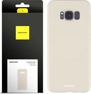 Image de Coque en silicone SPACECASE Coque en silicone pour Galaxy S8+ Beige