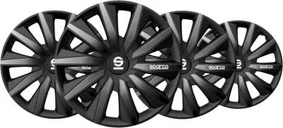 Immagine prodotto di Coprimozzi Sparco 15 pollici Lazio nero grigio 4x