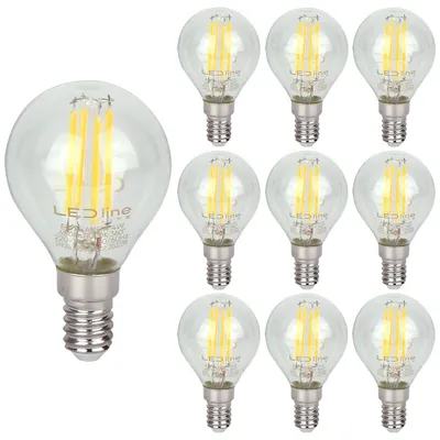 Produktbild von LED Line E14 LED-Lampe P45 4W 480lm 2700K warmweiß 10 Stück