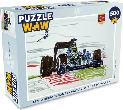 Obrázek produktu pro MuchoWow MuchoWow® Puzzle 500 ks Ilustrace závodního vozu z Formule 1