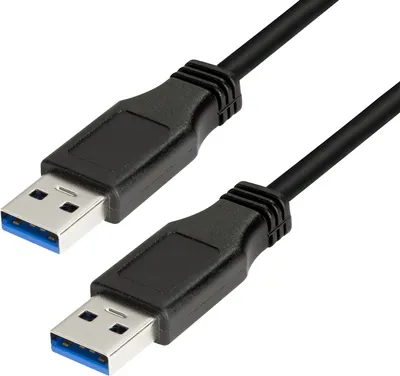 Produktbild von LogiLink 3m USB A - USB A 3.0 M/M, USB A, USB A, Männlich/männlich, Schwarz