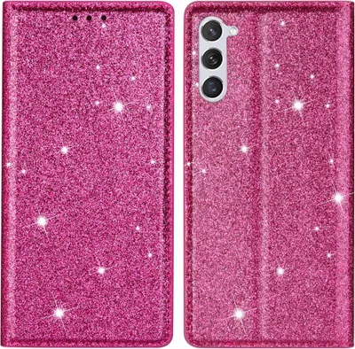 Produktbild von Samsung Galaxy S24 Hülle - Coverup Glitzer Klapphülle - Rosa