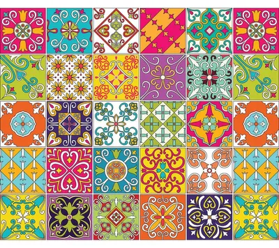 Immagine prodotto di Adesivi autoadesivi per piastrelle per cucina e bagno – 30 adesivi Josepa Azulejos – 30 adesivi da 20 x 20 cm