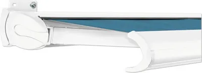 Produktbild von SOLUNA Kassettenmarkise Exclusiv 3x2,5 Stoff Dessin 320916 Gestell RAL 9010 verkehrsweiß Antrieb links inkl. Motor und W