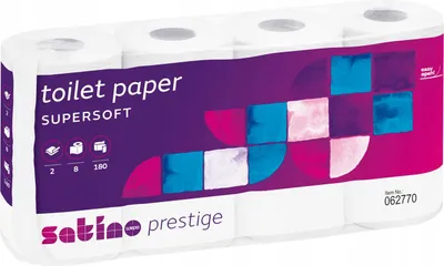 Zdjęcie produktu dla Papier Toaletowy Wepa Satino Prestige Biały - 8 Rolek