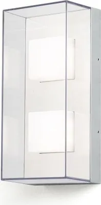 Produktbild von Konstsmide Treiber: LIC9W350UNI, Output: 350mA, 6-9W, 36V Sanremo Double grau lackiertes Aluminium, klares Polycarbonat Glas (bruchsicher) 7936-310