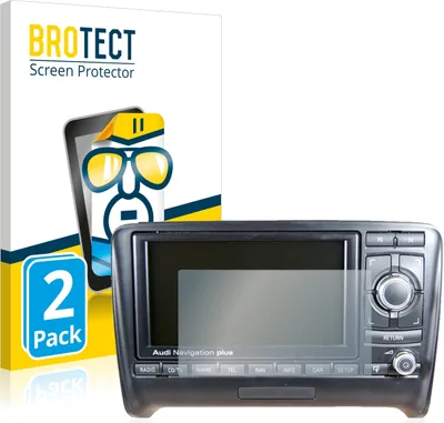 Produktbild von 2x Für Audi A3 8P 2004-2012 RNS-E Schutzfolie BROTECT Displayschutz Display Schutz Folie Klar Transparent