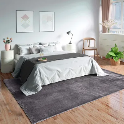 Produktbild von Teppich Einfarbig Waschbar Weich - Vloerkleed für Innen 120 x 170 cm