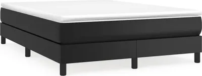 Obrázek produktu pro vidaXL Box spring bed frame black 140x190 cm Imitace kůže