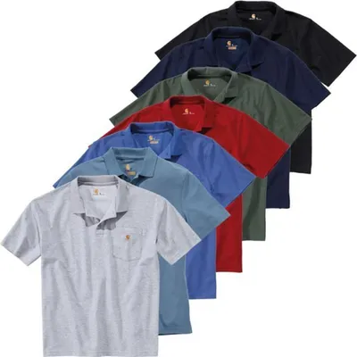 Produktbild von Carhartt Poloshirt Brusttasche, Farbe:hellgrau, Größe:XL