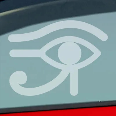 Produktbild von Auto Aufkleber Horusauge Udjat-Auge Auge Eye Ägypten Egypt Car 13x10 cm Milchglas Sticker Heckscheibenaufkleber