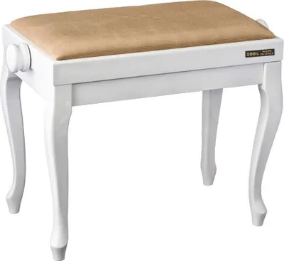 Zdjęcie produktu dla Bespeco SG 107 Drewniany stołek do fortepianu White