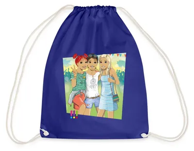 Produktbild von Spreadshirt Die Drei Ausrufezeichen Ein Echt Schöner Fall Turnbeutel, One size, Königsblau