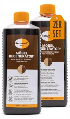 Produktbild von Renuwell Möbel-Regenerator Holzpflege Reinigungsmittel Spar-Sets 2 x 1 Liter
